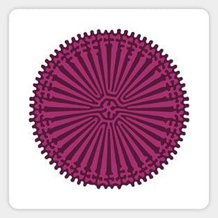 Reaction Diffusion Ornament (Purple Pink) Magnet